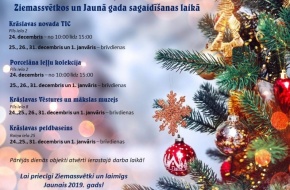 Krāslavas tūrisma objektu darba laiki gada nogalē