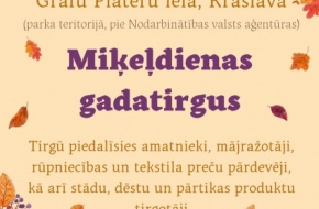 Rudens gadatirgus pils parkā